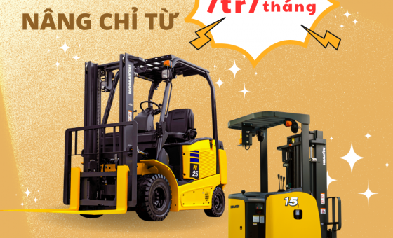 Cho thuê xe nâng chỉ từ 7tr 1 tháng tại Bình Dương