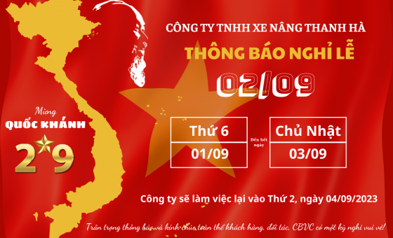 THÔNG BÁO NGHỈ LỄ 2/9
