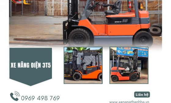 Xe Nâng Điện 3.5 Tấn - Lựa Chọn Hiệu Quả Cho Doanh Nghiệp 2025