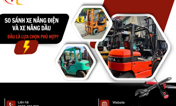 So sánh xe nâng điện và xe nâng dầu: Đâu là lựa chọn phù hợp?