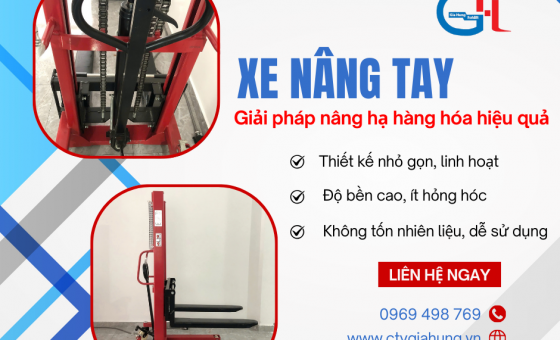 Xe nâng tay - Giải pháp vận chuyển hàng hóa hiệu quả