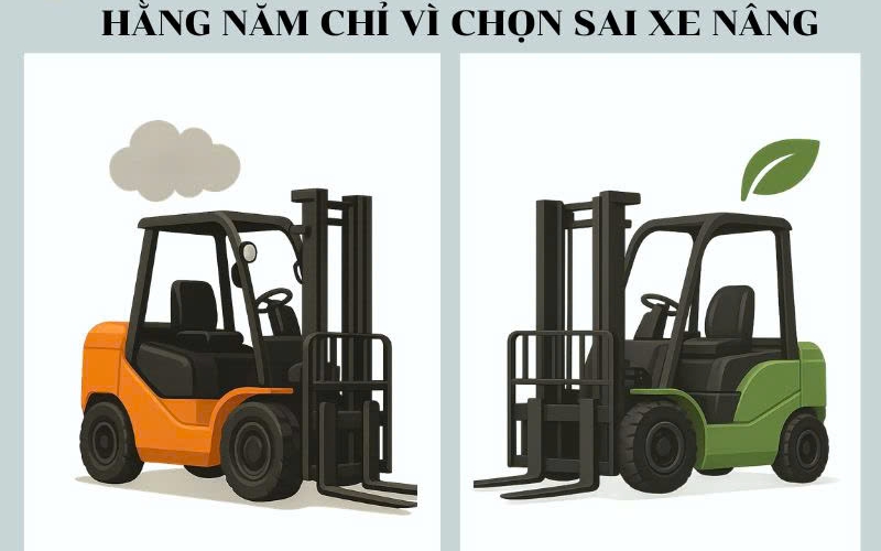 DOANH NGHIỆP MẤT HẰNG TRĂM TRIỆU HÀNG NĂM CHỈ VÌ CHỌN SAI XE NÂNG 
