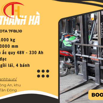 Xe Nâng Điện Toyota 7FBL10 1 Tấn – Chính Hãng, Giá Tốt