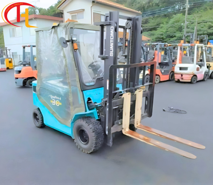 XE NÂNG ĐIỆN SUMITOMO NGỒI LÁI 3 TẤN