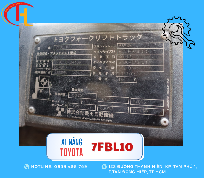 Xe nâng điện toyota 1 tấn - Chính hãng