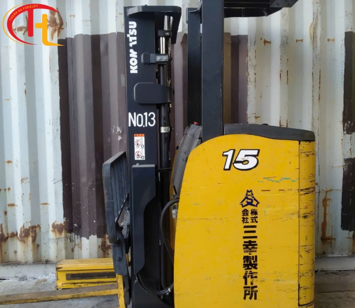Xe nâng điện đứng lái Komatsu 1.5 tấn sản xuất 2018