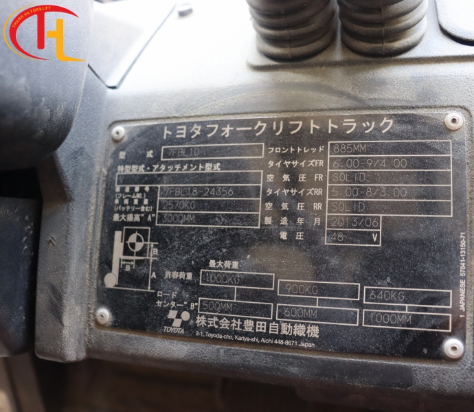 Xe Nâng Điện Toyota 7FBL10 1 Tấn – Chính Hãng, Giá Rẻ