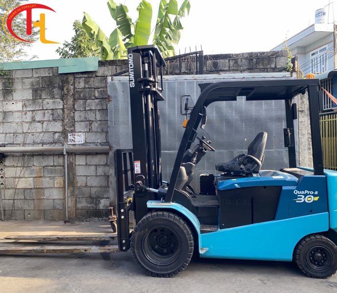 XE NÂNG ĐIỆN 3 TẤN SUMITOMO HÀNG NHẬP BÃI (TẠM HẾT HÀNG)